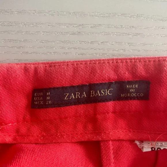 Red Zara Pencil Skirt - Picture 2 of 5